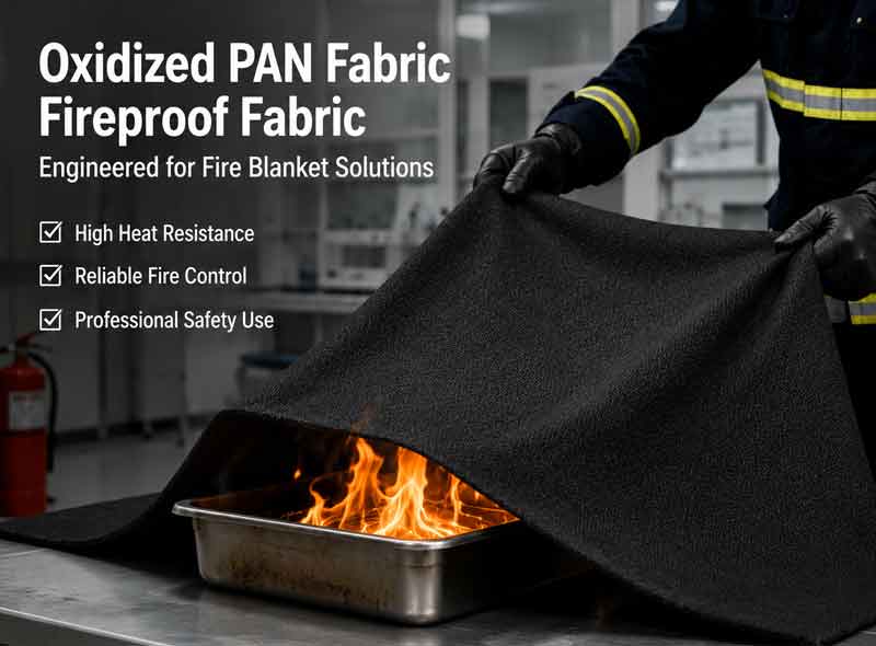 Inherent Flame Resistant Oxidized PAN Fabric 290 g/m² GRS Certified Factory Direct 2 FR OxidizedPAN Fabric 2