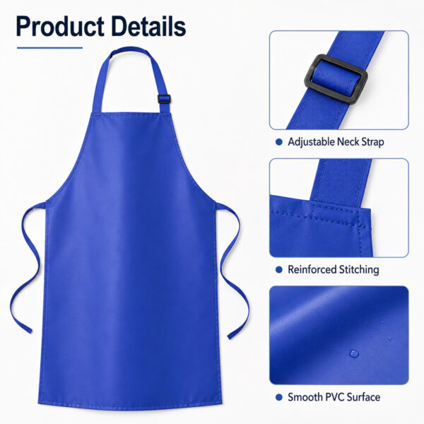 Grembiule ignifugo (2) Grembiule in PVC ignifugo e poliestere, conforme allo standard OEKO-TEX 100, per uso commerciale e all'ingrosso