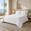 White Cotton Hotel Bedding White Cotton 250TC Hotel Bedding Set OEKO-TEX Standard 100 Bulk Supply