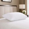 Weißes Baumwoll-Daunentel Hotelkissen (2) Weißes, daunendichtes Hotelkissen austel , 1100 g, OEKO-TEX®-zertifiziert, Großhandel