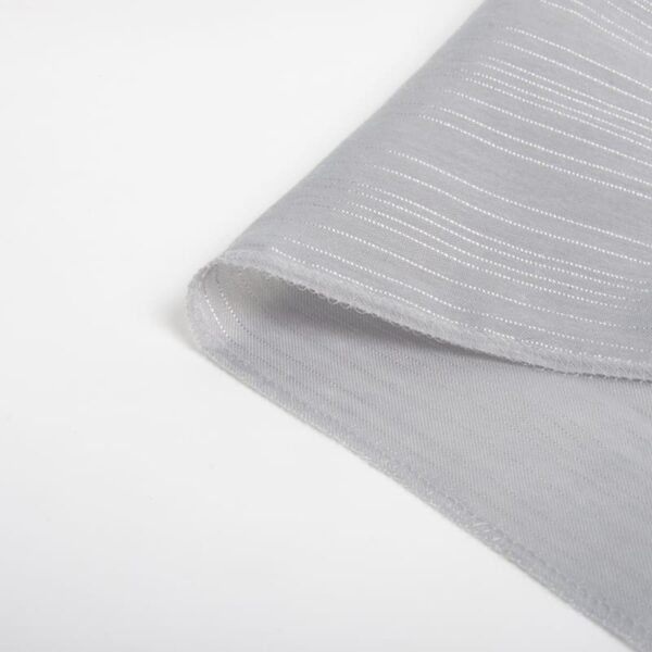 begoodtex-flammhemmendes-transparentes-gewebe-bg-327-02 Gestreifter, transparenter Vorhangstoff, weiß-grau, schwer entflammbar, fürtel