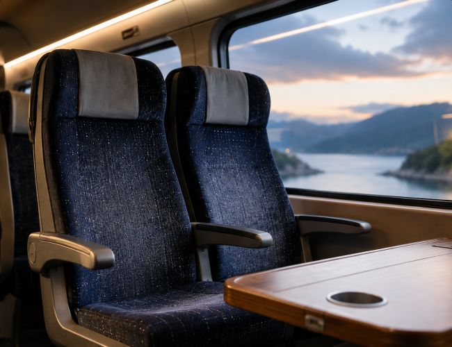 難燃性繊維ソリューション 5 鉄道、バス、航空機、船舶の座席向け難燃性輸送内装用繊維ソリューション