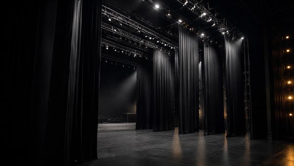 Soluciones de tejidos ignífugos para escenarios y teatros 2 Aplicación de cortinas de enmascaramiento de escenario