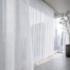 begoodtex-flame-retardant-sheer-fabric-07 Heavyweight Sheer Curtain Fabric for Hotel Privacy Drapery Flame Retardant 143 g/m² Bulk OEM