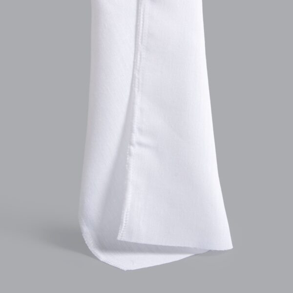 tissu transparent ignifugé begoodtex-bg-335-01 Tissu voilage blanc lisse ignifugé pour rideaux superposés d'tel