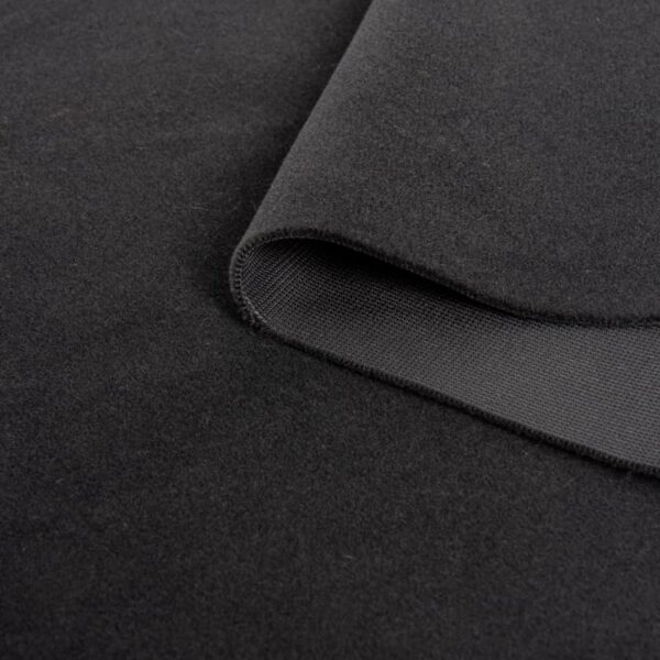 Tessuto ignifugo Begoodtex - 26-09-14-11024 Tessuto per tende in velluto nero ignifugo Begoodtex 400 g/m² 150 cm