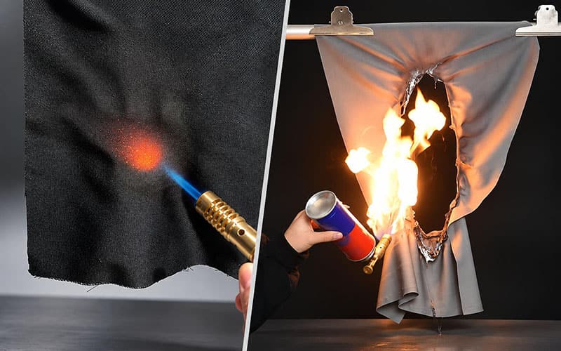 Flame Retardant Fabric Procurement & Supplier Selection Guide: 2026 Safety Compliance & Supply Chain Transition 2 Comparison of inherent and post-treated flame retardancy. Actual performance depends on the specific material, preconditioning, and test report