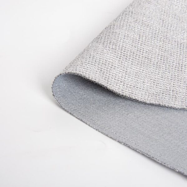 begoodtex-tejido-ignífugo-gris-03 Cortina opaca ignífuga de 300 cm de ancho, 420 g/m², color gris claro con aspecto de lino