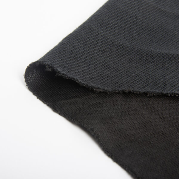 Begoodtex-Vlamvertragende-Stoffen-00340 Begoodtex inherent vlamvertragende, zware stof, zwart, dichte textuur