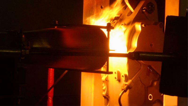 BEGOODTEX Flame Retardant Acoustic Fabric Passes SGS IMO Part 5 Test 3 begoodtex flame retardant fabric fire testing