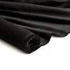 Tecido escovado resistente a chamas para têxteis domésticos em preto, poliéster, largura de 150 cm