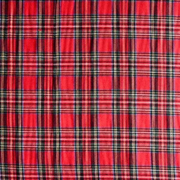 Inherent Flame Retardant Check Fabrics Polyester Flame Resistant Woven for Kids