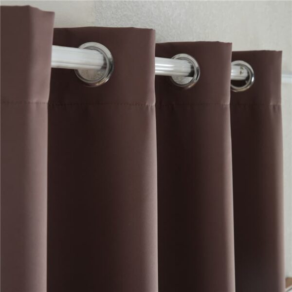 Begoodtex® Flame Resistant Dimout Curtains with Silver Grommets, 1 Panel