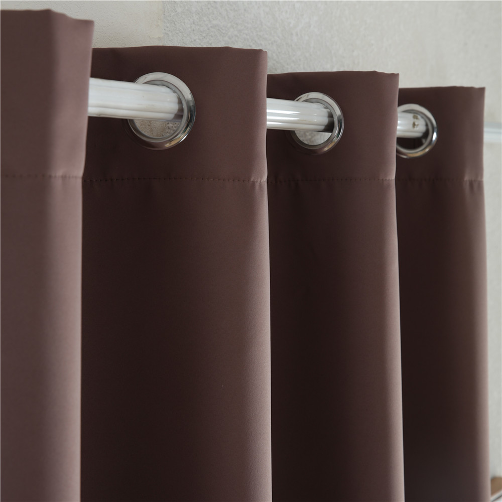 Flame Resistant Dimout Curtains with Silver Grommets