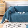Inherent Flame Retardant Polyester Chenille Sofa Cover for Home with High Wear Resistance and Bulk Order Support | 71 × 134 × 0.1 in
