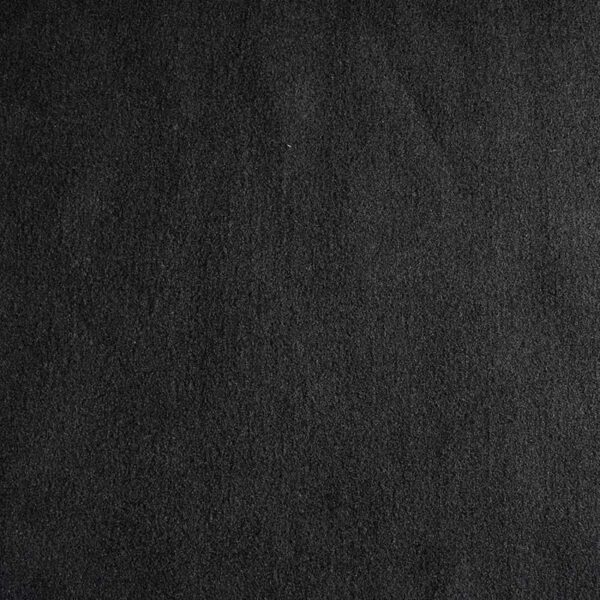 Tela cepillada ignífuga para la industria en negro, poliéster, 150 cm de ancho