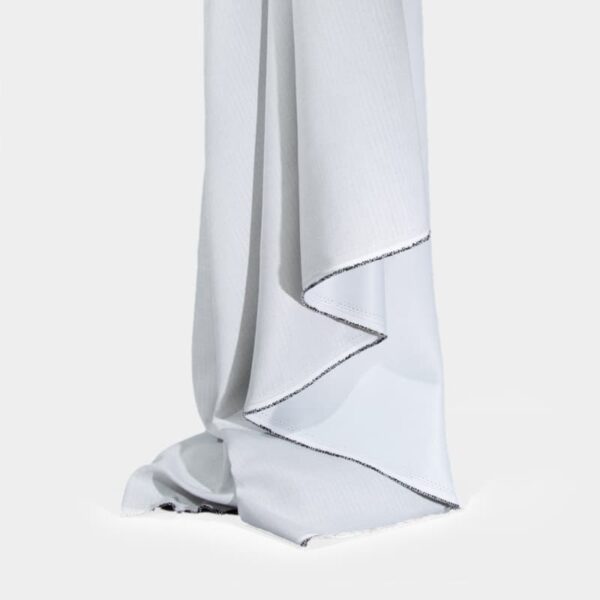 Faux Linen Polyester Dimout Curtain Fabric with Blackout and Flame Retardancy for Export Supply | 350 g/m² | 300 cm | BS 5867 Type C