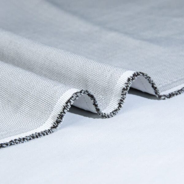 Faux Linen Polyester Dimout Curtain Fabric with Blackout and Flame Retardancy for Export Supply | 350 g/m² | 300 cm | BS 5867 Type C