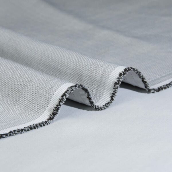 Faux Linen Polyester Dimout Curtain Fabric with Blackout and Flame Retardancy for Export Supply | 350 g/m² | 300 cm | BS 5867 Type C