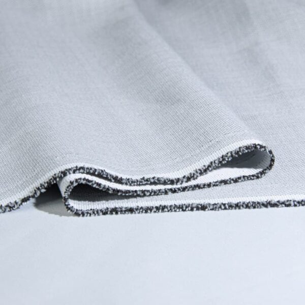 Faux Linen Polyester Dimout Curtain Fabric with Blackout and Flame Retardancy for Export Supply | 350 g/m² | 300 cm | BS 5867 Type C