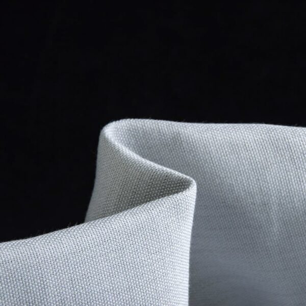 Faux Linen Polyester Dimout Curtain Fabric with Blackout and Flame Retardancy for Export Supply | 350 g/m² | 300 cm | BS 5867 Type C