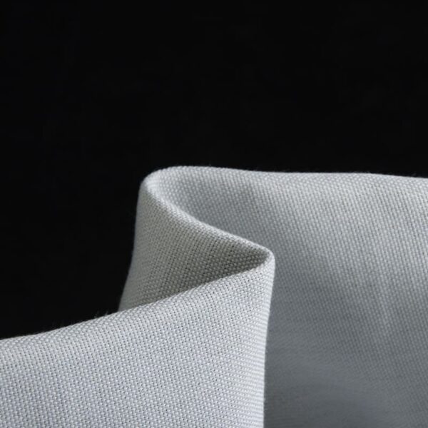 Faux Linen Polyester Dimout Curtain Fabric with Blackout and Flame Retardancy for Export Supply | 350 g/m² | 300 cm | BS 5867 Type C