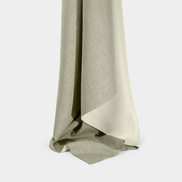 Inherent-Flame-Retardant-02056 Flame Retardant Faux Linen Dimout Curtain Fabric Polyester