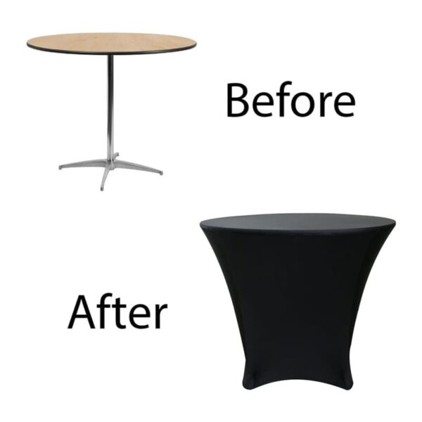 Permanent Flame Resistant Stretch Spandex Table Cover