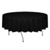 Flame Retardant Round Table Cloth Polyester with Antibacterial Protection for Custom Banquet Decoration Textiles | 84 × 84 in | NFPA 701