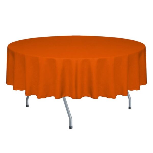 Flame Retardant Round Table Cloth Polyester with Antibacterial Protection for Custom Banquet Decoration Textiles | 84 × 84 in | NFPA 701