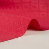 Tecido Jacquard Permanente Resistente a Chamas em Vermelho para Cortinas, 150cm de Largura, 100% Poliéster