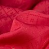 Tecido Jacquard Permanente Resistente a Chamas em Vermelho para Cortinas, 150cm de Largura, 100% Poliéster