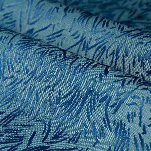 Inherente vlamvertragende garengeverfde jacquardstof, 150 cm breed, 100% polyester