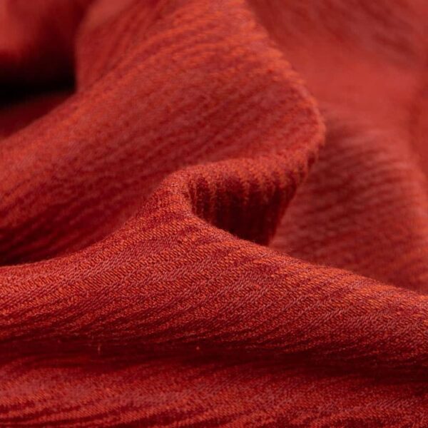 Tessuto Jacquard ignifugo intrinseco in rosso scuro, larghezza 150 cm, 100% poliestere per biancheria da letto