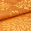 Permanent feuerhemmender Jacquardstoff in Orange für Vorhänge, 300 cm Breite, 100 % Polyester
