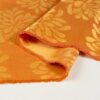 Permanent feuerhemmender Jacquardstoff in Orange für Vorhänge, 300 cm Breite, 100 % Polyester