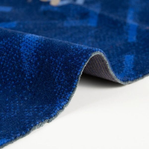 Permanent flammhemmender, garngefärbter, rückseitig beschichteter Jacquardstoff, 150 cm Breite, 80 % Wolle