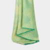Tissu jacquard teint en fil ignifuge inhérent en vert clair pour rideaux, largeur 150 cm, 100 % polyester