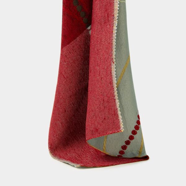 Tessuto jacquard tinto in filo ignifugo per tende, larghezza 150 cm, 100% poliestere