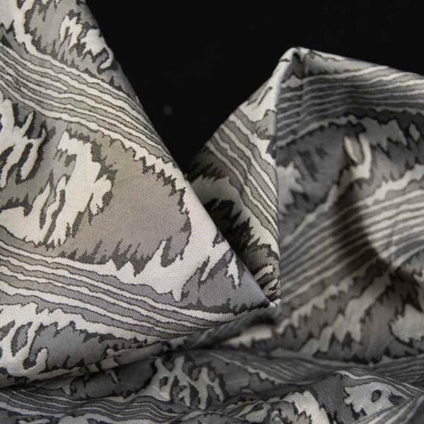 Inherent brandvertragende garengeverfde jacquardstof voor gordijnen, 150 cm breed, 100% polyester