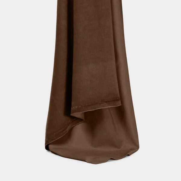 Vlambestendig kettinggebreid fluwelen flanellen stof Geborstelde stof in zadelbruin 100% polyester