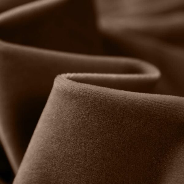 Vlambestendig kettinggebreid fluwelen flanellen stof Geborstelde stof in zadelbruin 100% polyester