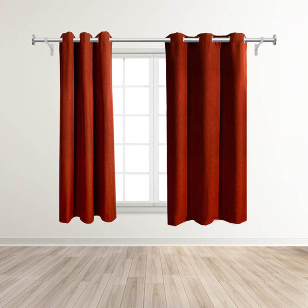Permanent Flame Retardant Polyester Blackout Curtains for Global Project Supply | 42/52 in Width × 63-95 in Length | BS 5867 Type C