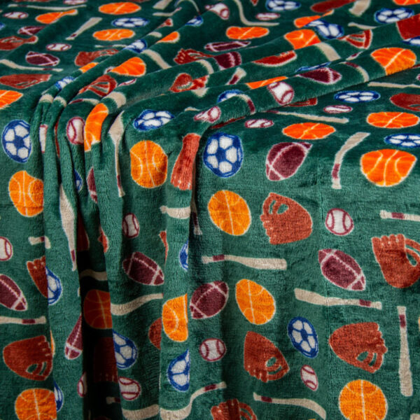 Polyester Printed Blanket, Soft and Warm Plush with Flame Retardant Protection for Global Project Supply | 80 × 60 in | BS 5815