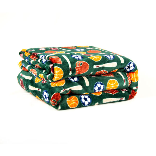 Polyester Printed Blanket, Soft and Warm Plush with Flame Retardant Protection for Global Project Supply | 80 × 60 in | BS 5815
