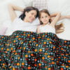 Polyester Printed Blanket, Soft and Warm Plush with Flame Retardant Protection for Global Project Supply | 80 × 60 in | BS 5815