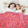 Polyester Printed Blanket, Soft and Warm Plush with Flame Retardant Protection for Global Project Supply | 80 × 60 in | BS 5815