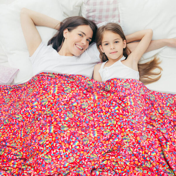 Polyester Printed Blanket, Soft and Warm Plush with Flame Retardant Protection for Global Project Supply | 80 × 60 in | BS 5815