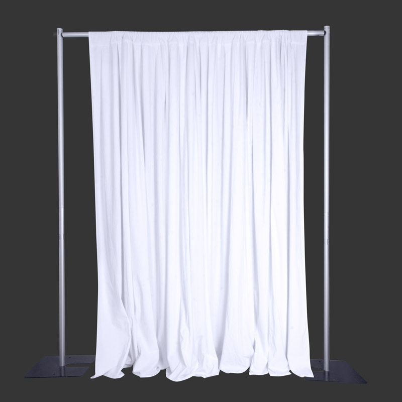 Flame Retardant White Velvet Backdrop Curtain Drapes