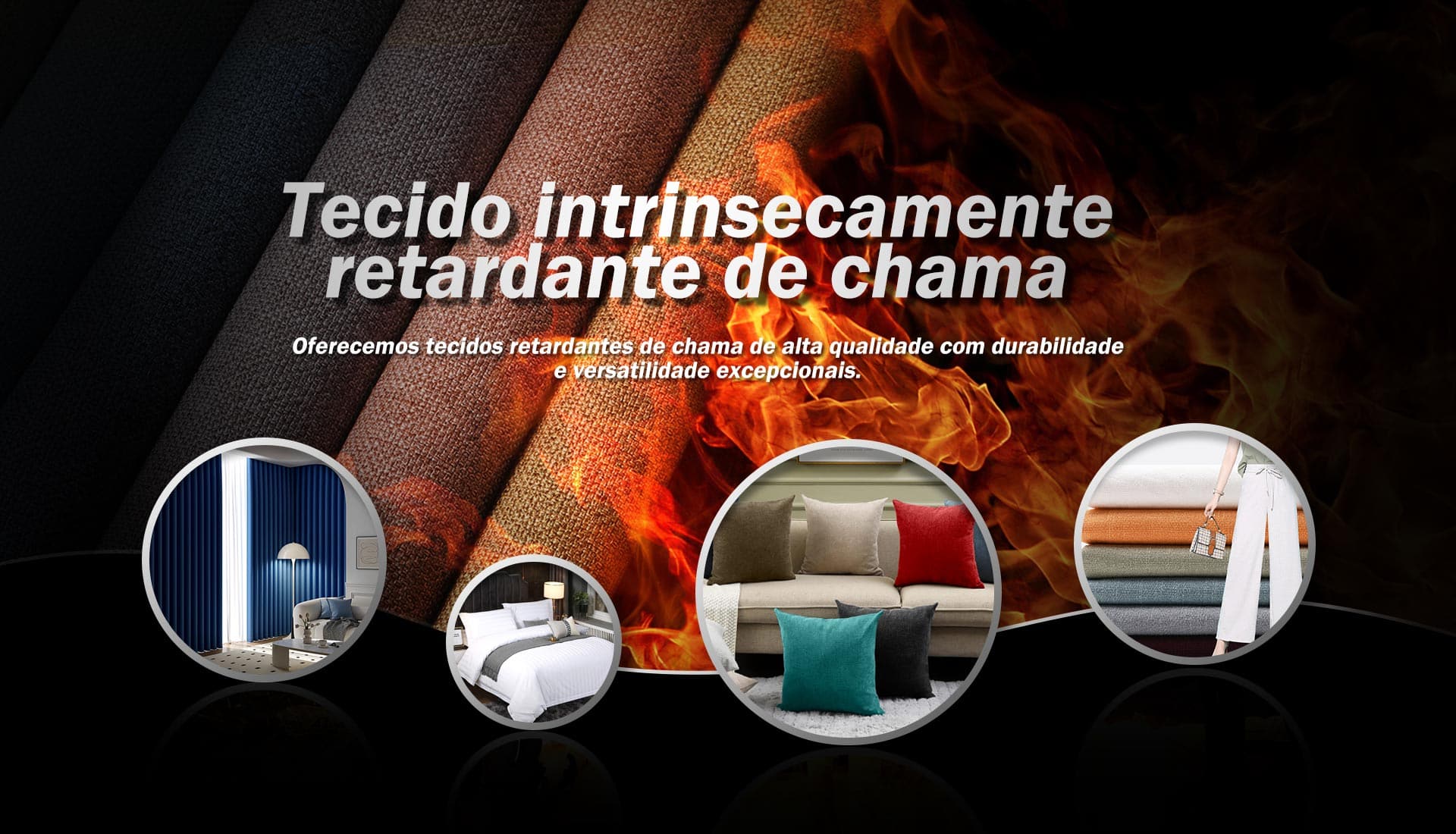 tecido retardador de chama inerente